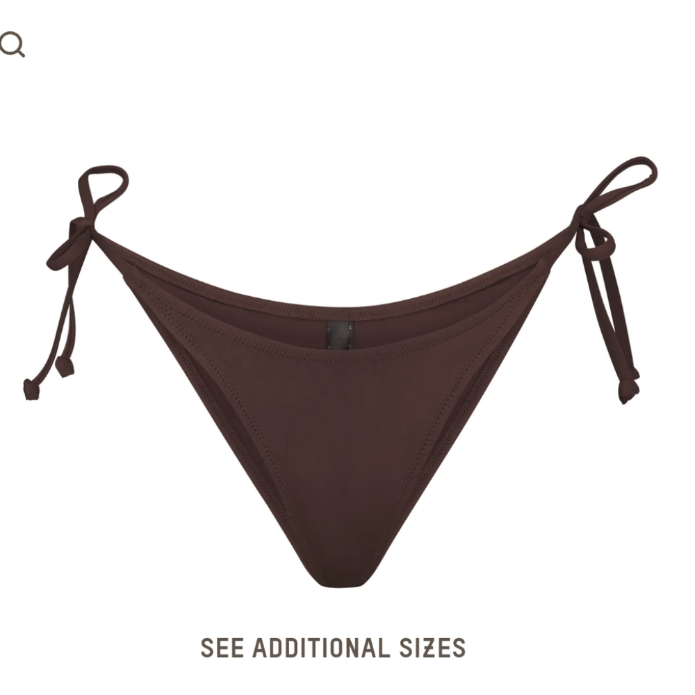 Skims Swim Dipped Tie Bottoms | Cocoa